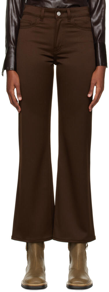 OUR LEGACY Brown Bootcut Trousers Cover