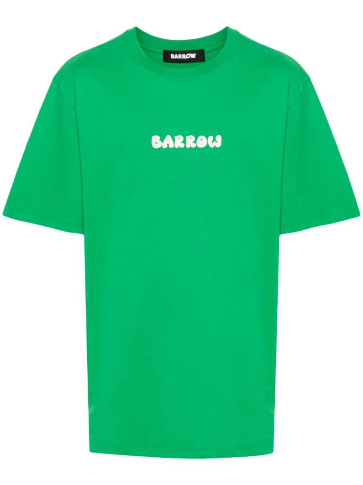 BARROW logo-print cotton T-shirt - Green Cover