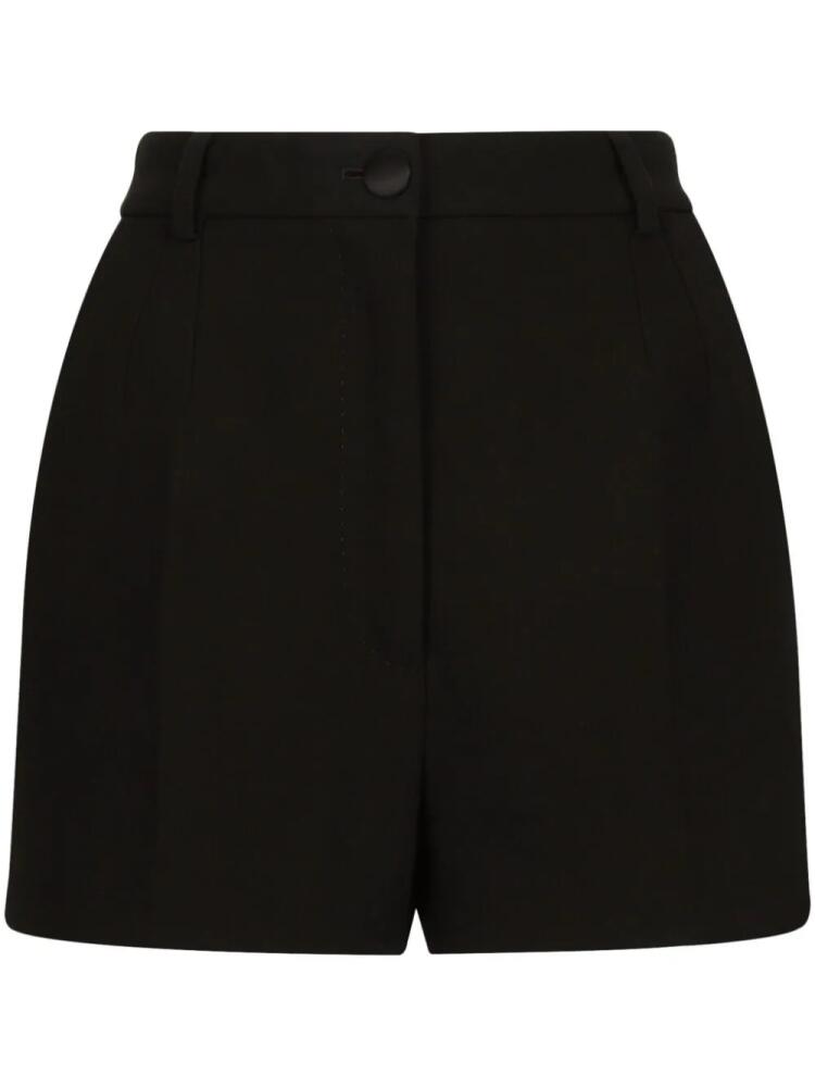 Dolce & Gabbana pleated high-waisted shorts - Black Cover