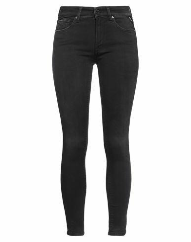 Replay Woman Jeans Black Cotton, Polyester, Elastane Cover