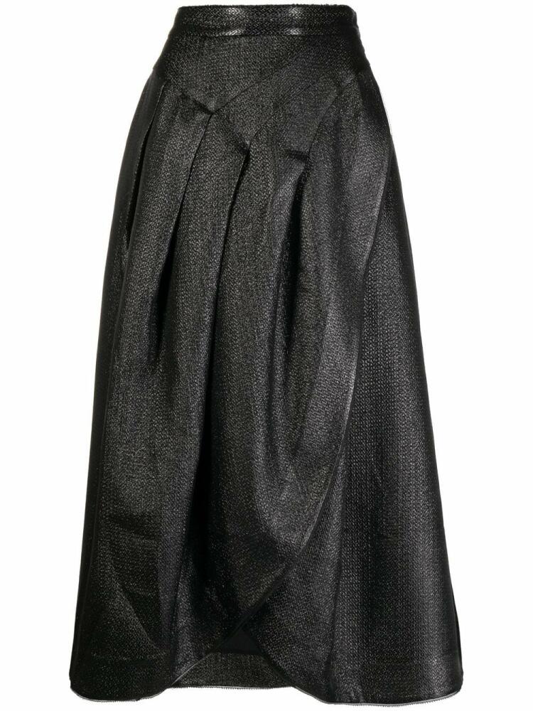 SHIATZY CHEN Genisis asymmetric wrap skirt - Black Cover