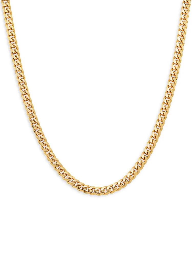 Saks Fifth Avenue Men's 14K Goldplated Sterling Silver Curb Chain Necklace Cover