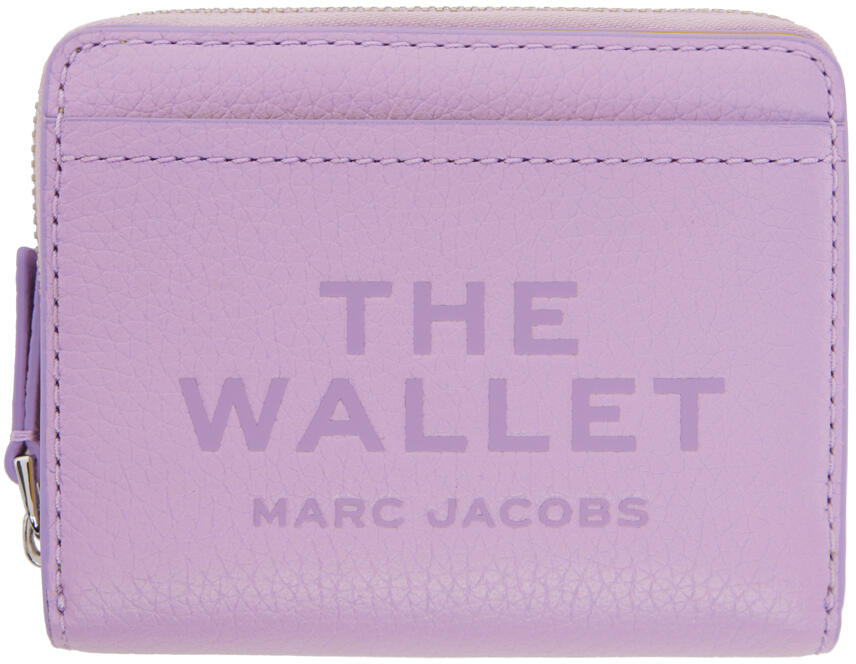 Marc Jacobs Purple 'The Leather Mini Compact' Wallet Cover