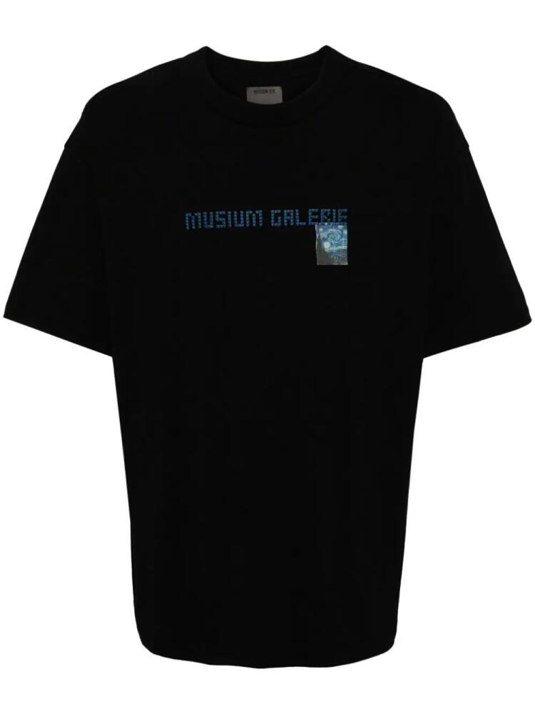 Musium Div. Van Gogh-print cotton T-shirt - Black Cover