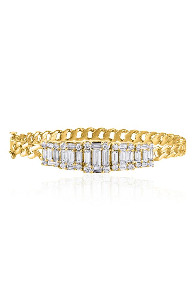 Mindi Mond Clarity 5 Cube Diamond Link Bracelet in 18K Yellow Gold Cover