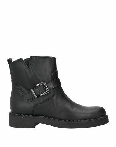 Geneve Woman Ankle boots Black Leather Cover