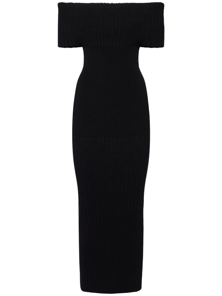 SPORTMAX Feritos Stretch Viscose Midi Dress Cover