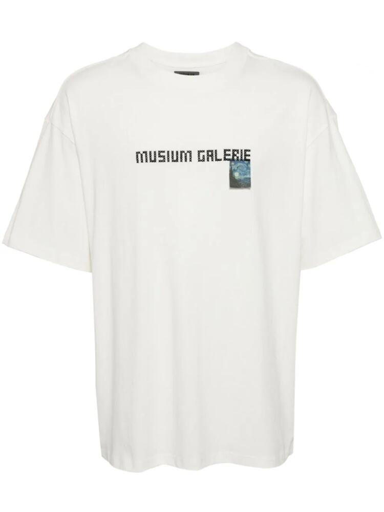 Musium Div. Van Gogh-print cotton T-shirt - White Cover