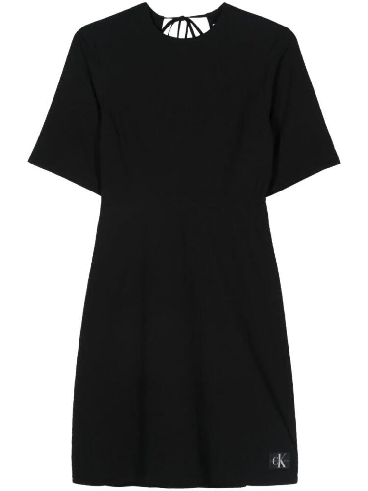 Calvin Klein Jeans seersucker cotton dress - Black Cover