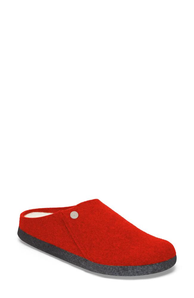 Birkenstock Zermatt Genuine Shearling Lined Slipper in Active Red Cover