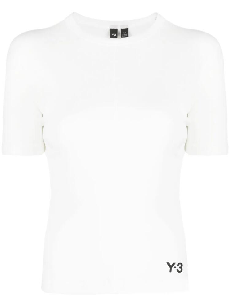 Y-3 short-sleeve organic-cotton top - White Cover