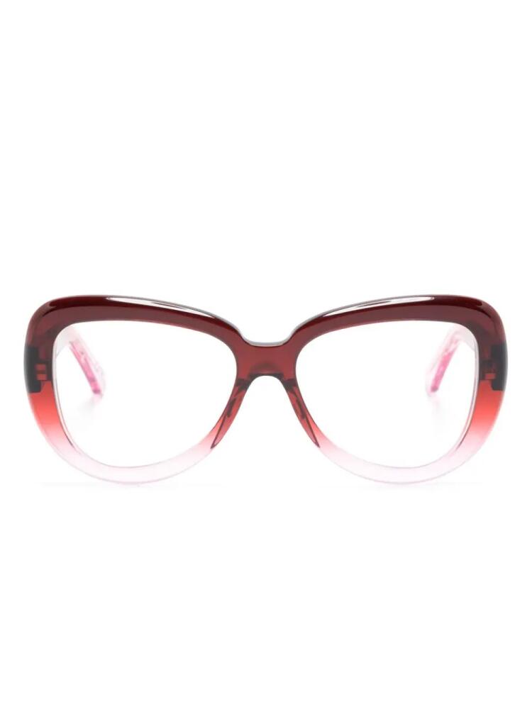 Marni Eyewear cat-eye faded glasses - Pink Cover