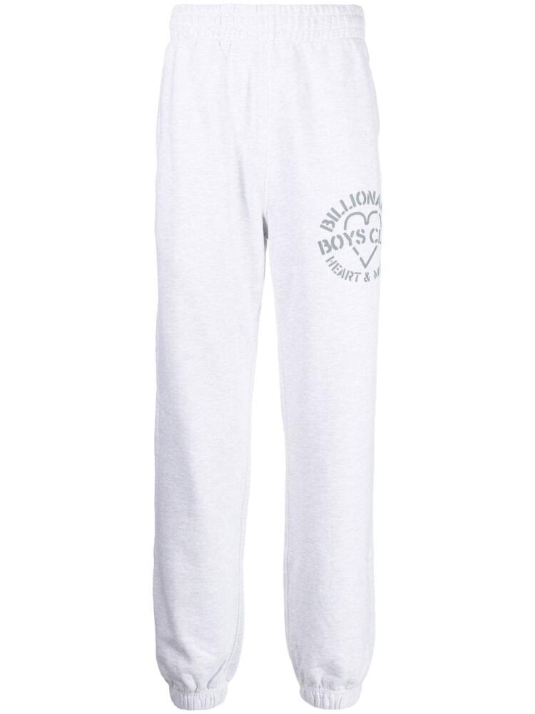 Billionaire Boys Club logo-print cotton track pants - Grey Cover