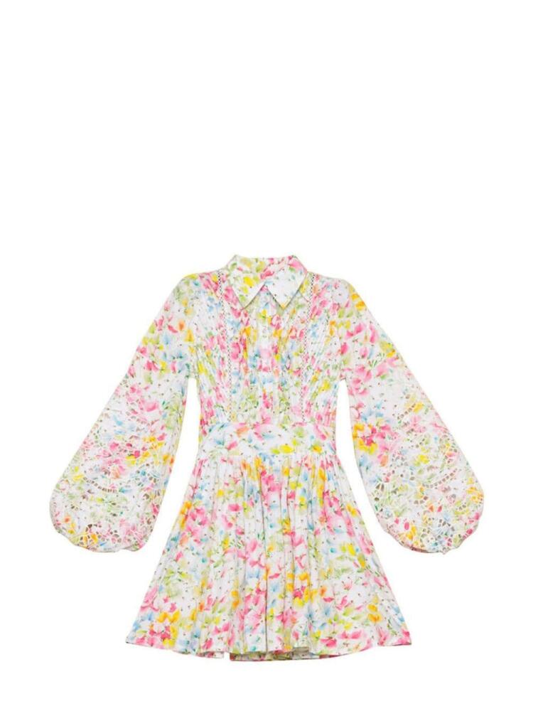 byTiMo floral-print embroidered minidress - White Cover