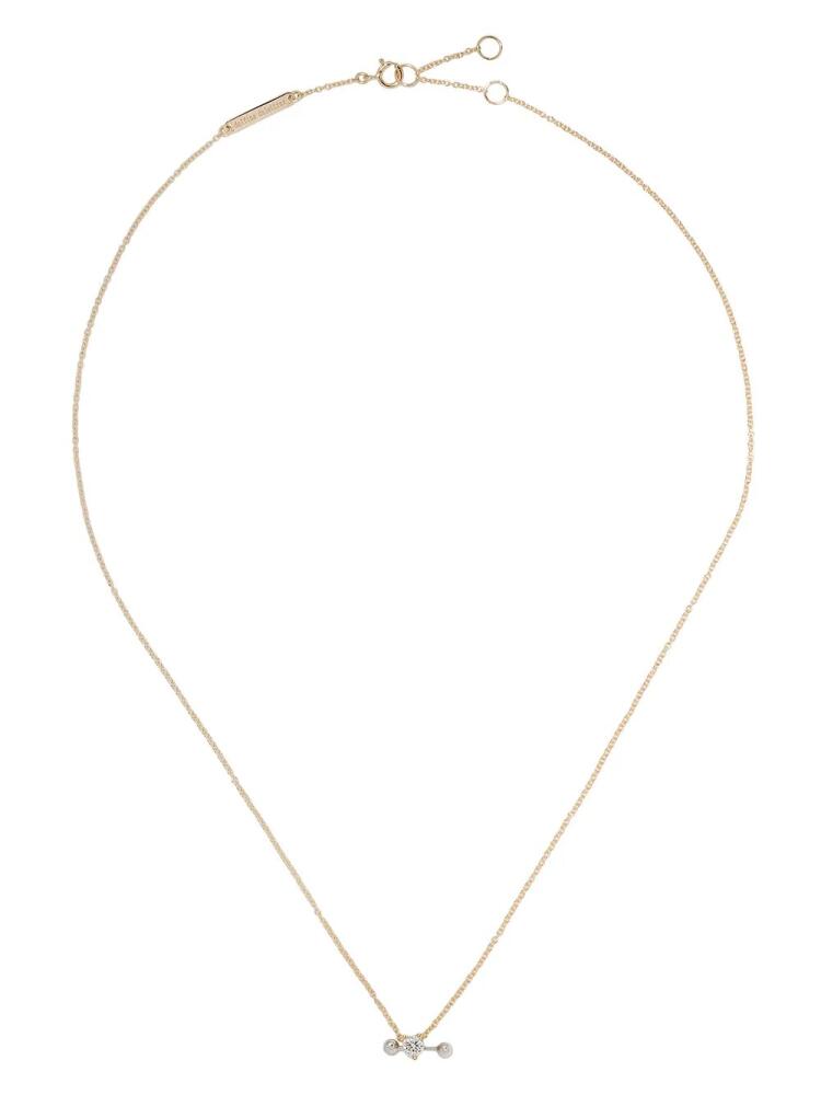 Delfina Delettrez 18kt yellow and white Two In One diamond necklace - Gold Cover