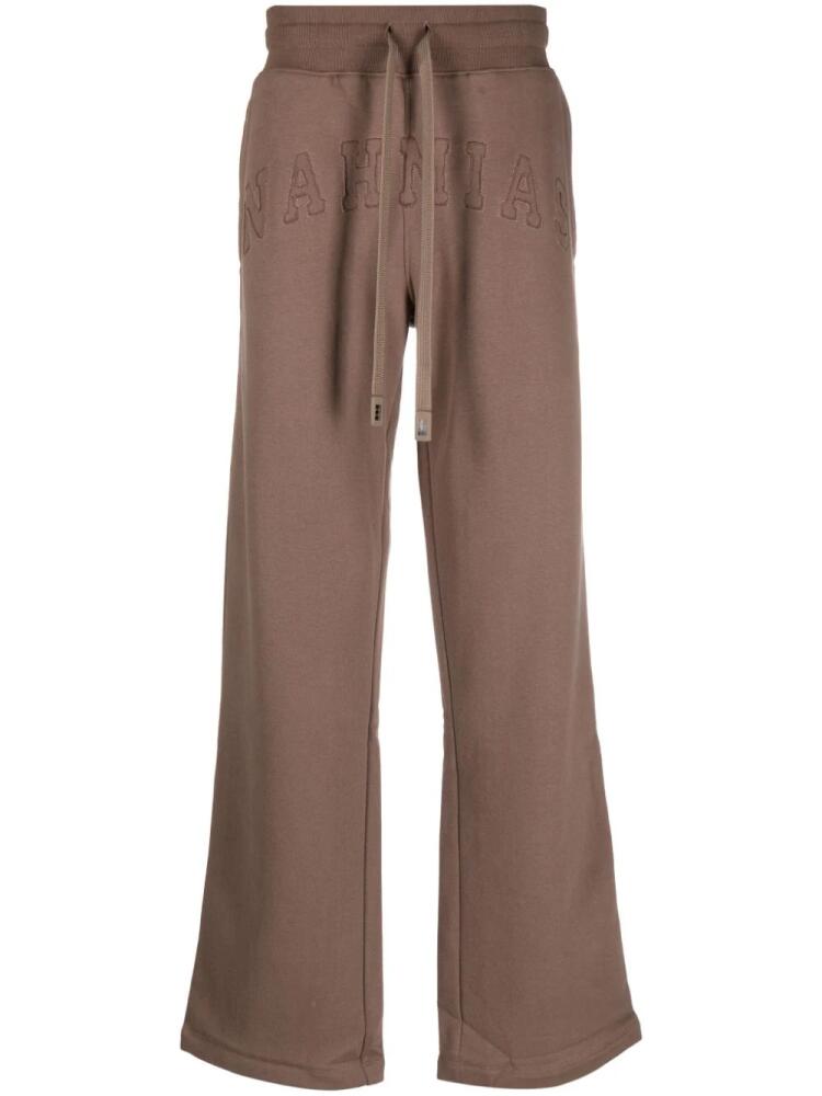 Nahmias Varsity jersey track pants - Brown Cover