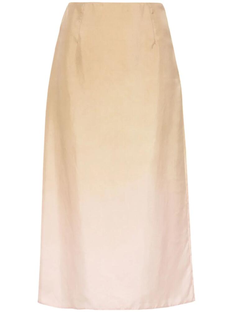 Prada gradient silk skirt - Neutrals Cover