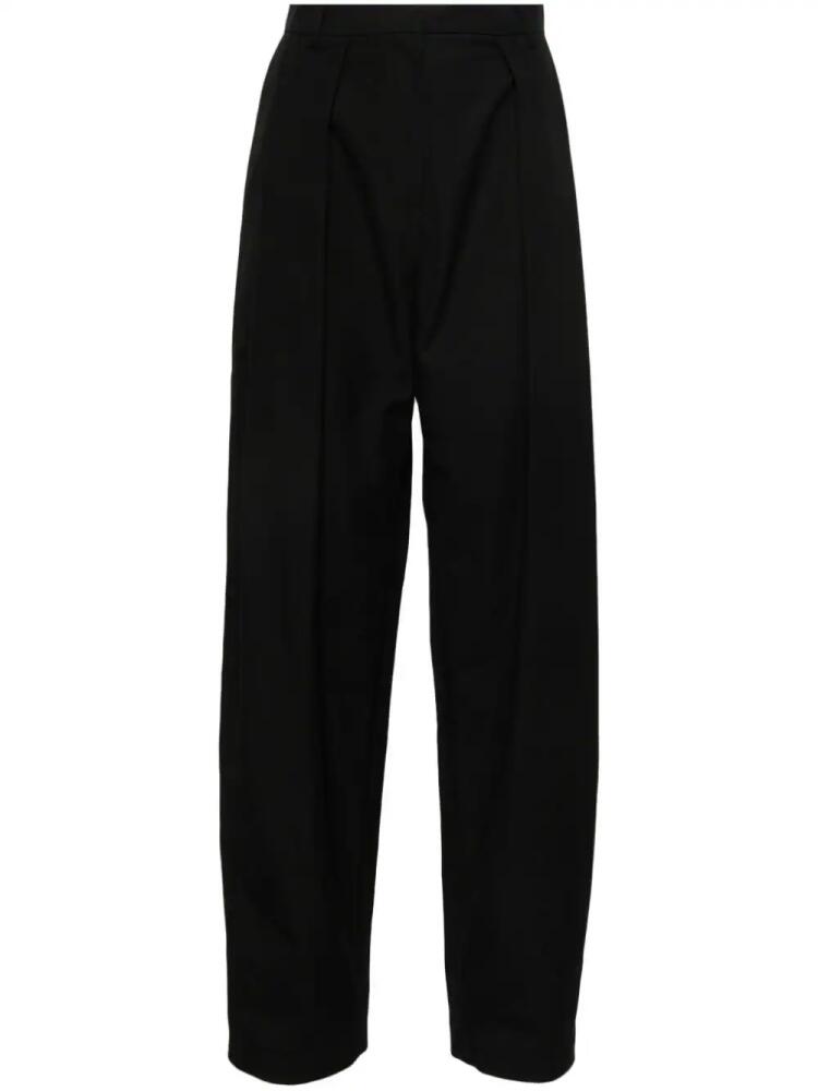 Magda Butrym pleat-detail cotton trousers - Black Cover