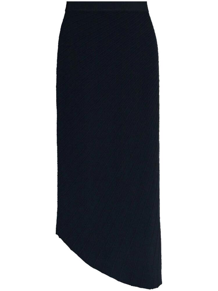 Cult Gaia plissé asymmetric midi skirt - Black Cover