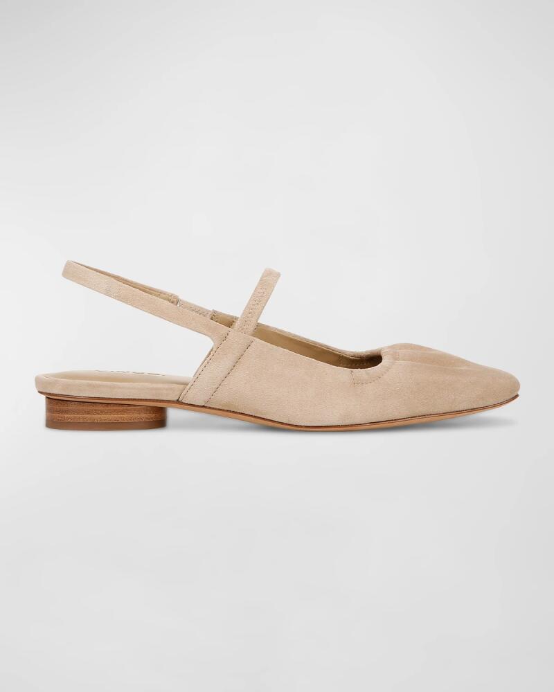 Vince Venice Suede Slingback Ballerina Flats Cover