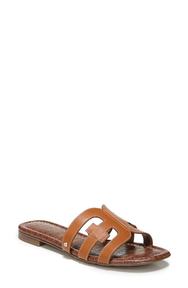 Sam Edelman Bay Cutout Slide Sandal - Wide Width Available in Saddle Leather Cover