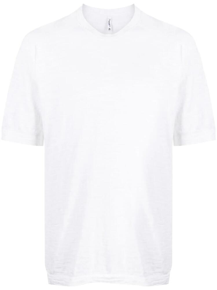 Transit round-neck cotton-blend T-shirt - White Cover