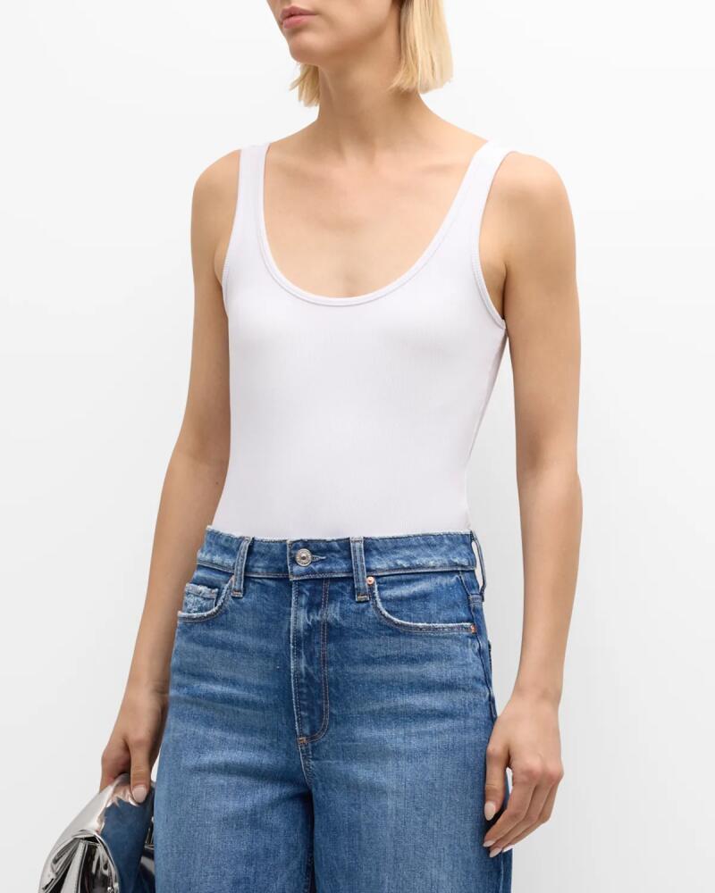 L'Agence Nica Scoop-Neck Tank Bodysuit Cover