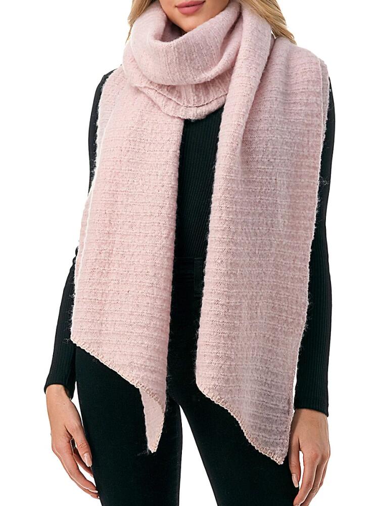 MARCUS ADLER Women's Chunky Ribbed Knit Scarf - Pink Cover