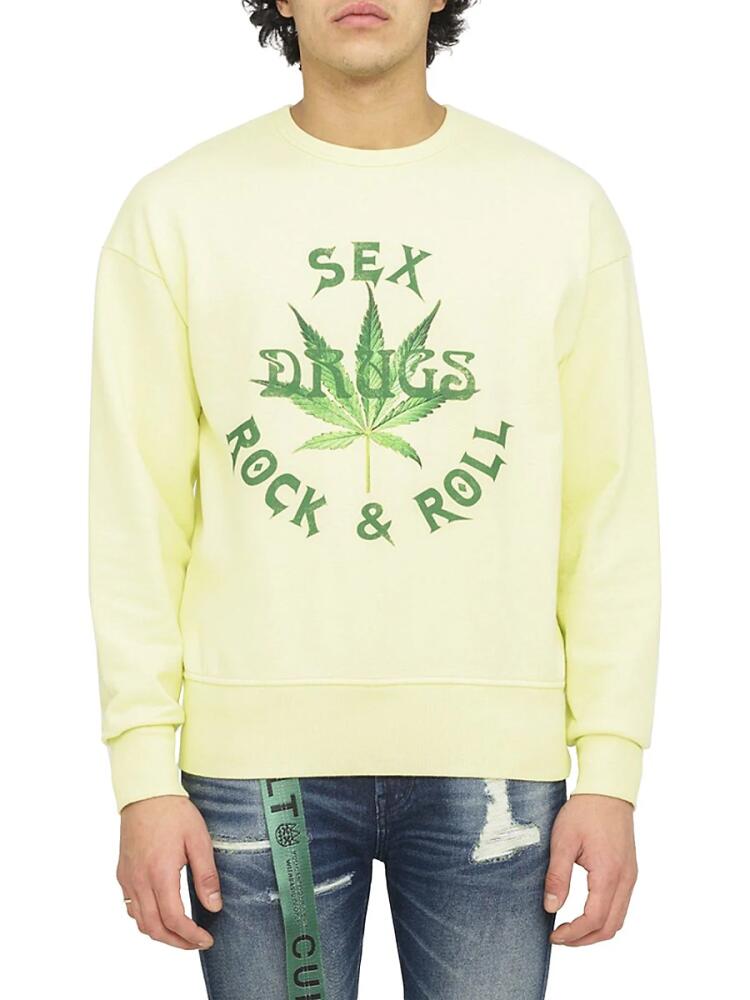 Cult Of Individuality Men's Graphic Crewneck Sweatshirt - Lemon Cover