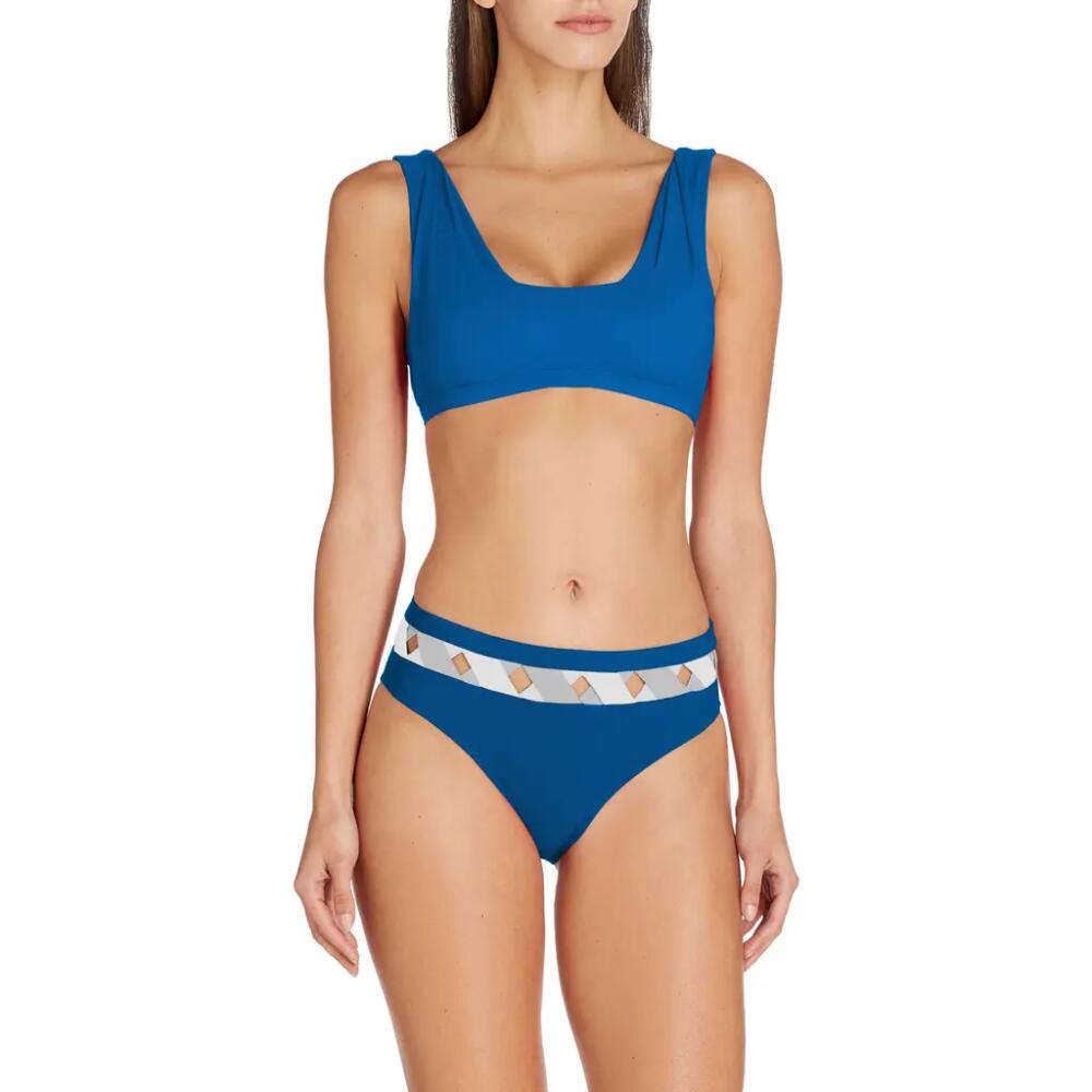 VALIMARE Portofino Bandage Bikini Bottom in Mineral Blue Cover