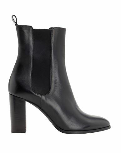 Leonardo Principi Leather Heeled Chelsea Boots Woman Ankle boots Black Calfskin Cover