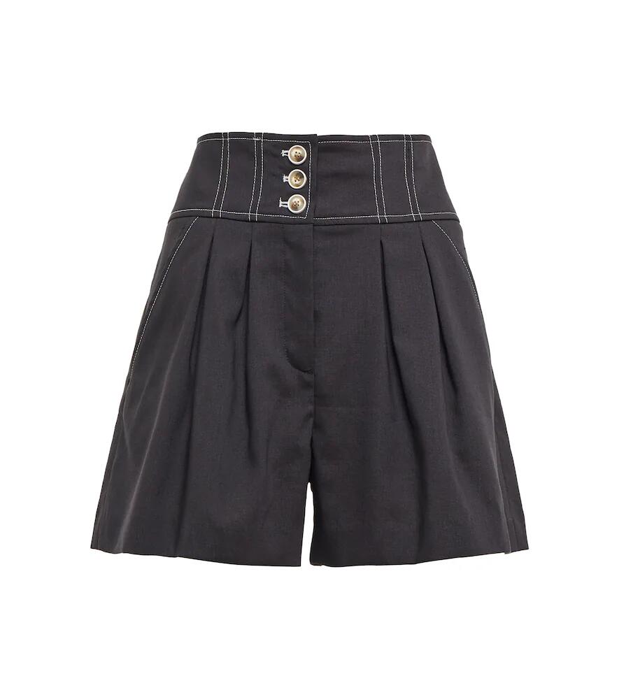 Veronica Beard Alicia high-rise shorts Cover