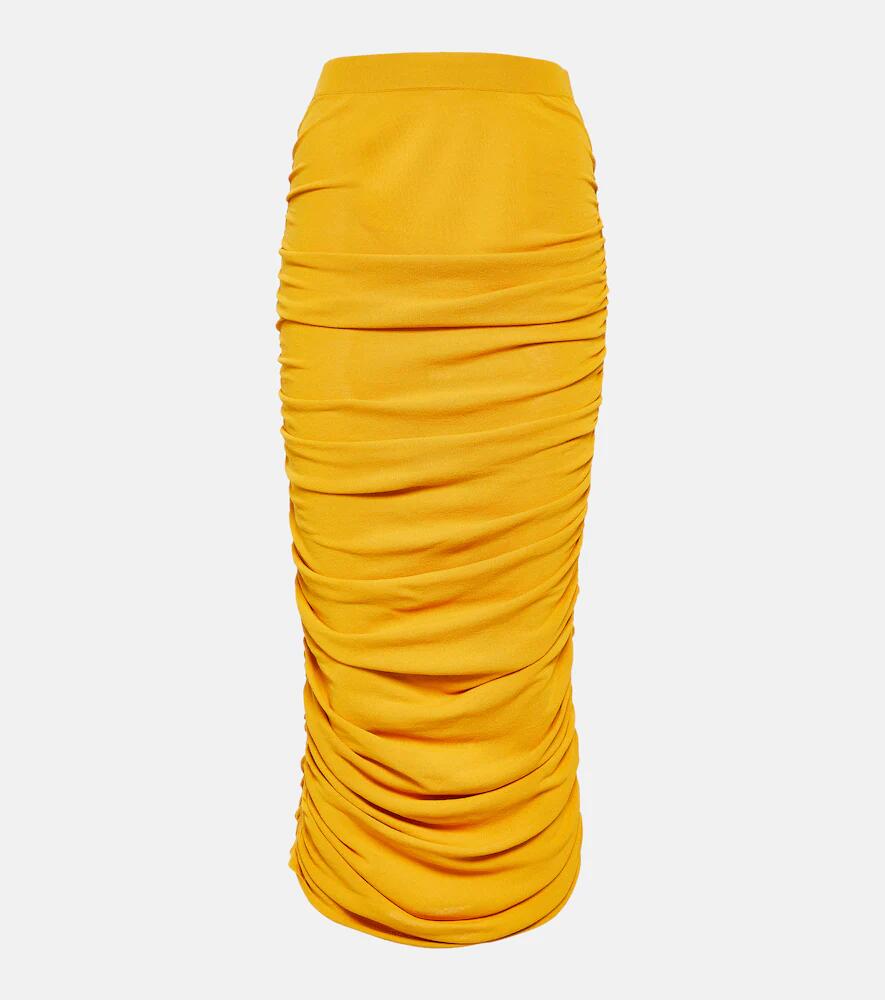 Altuzarra Chukwu ruched jersey midi skirt Cover