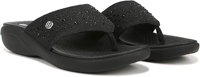 Bzees Cruise Bright Wedge Sandals (Black Fabric) Women's Sandals Cover