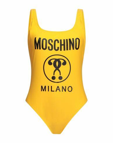 Moschino Woman One-piece swimsuit Yellow Polyamide, Elastane Cover