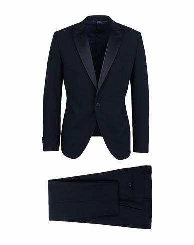 Tombolini Man Suit Midnight blue Polyester, Viscose, Elastane Cover