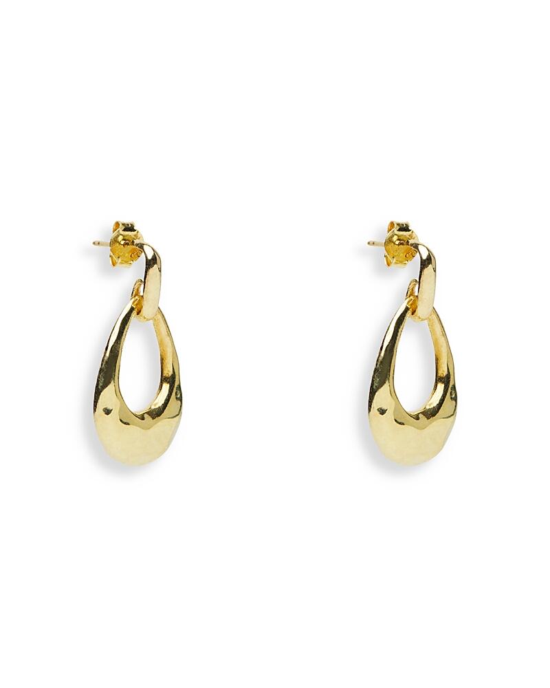 Argento Vivo Hammered Drop Earrings in 18K Gold Plated Sterling Silver Cover