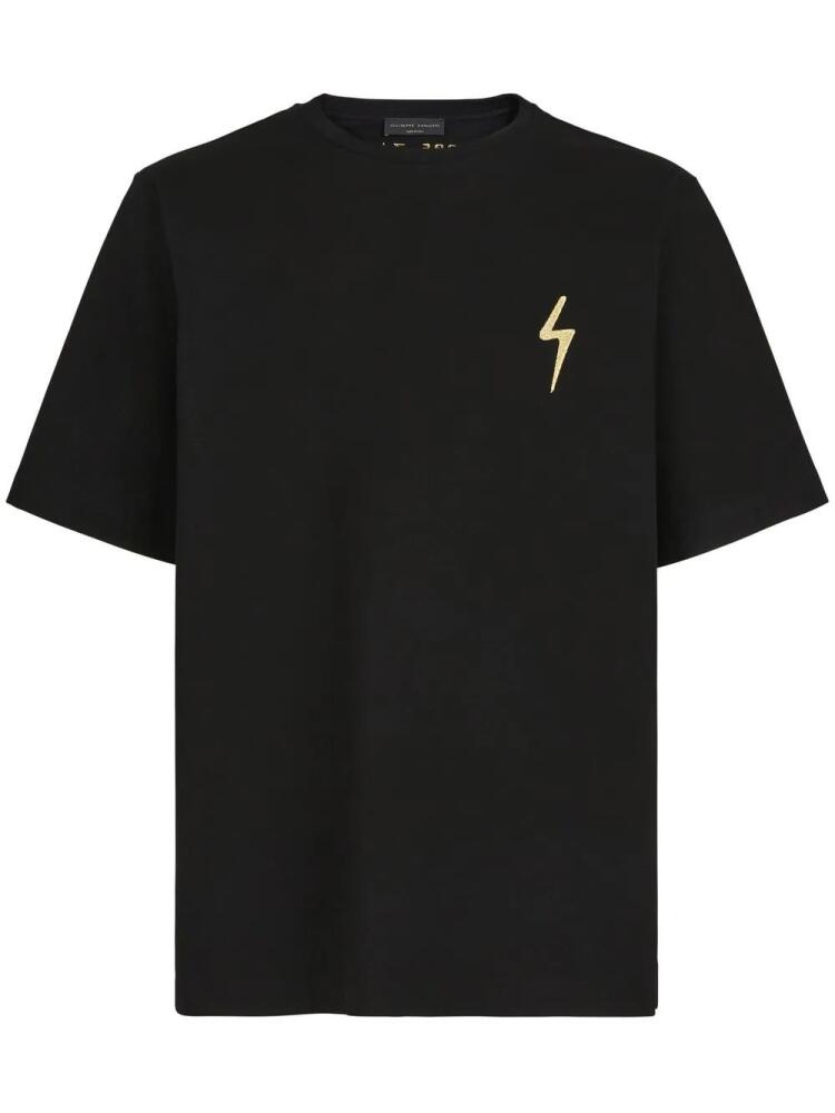 Giuseppe Zanotti logo embroidered T-shirt - Black Cover