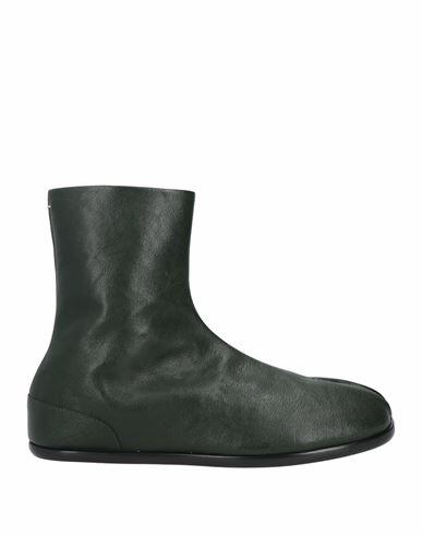 Maison Margiela Man Ankle boots Dark green Soft Leather Cover