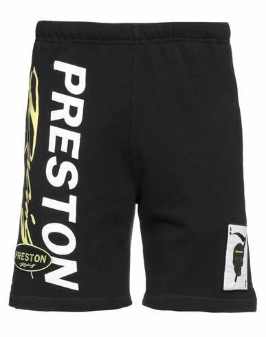 Heron Preston Man Shorts & Bermuda Shorts Black Cotton Cover