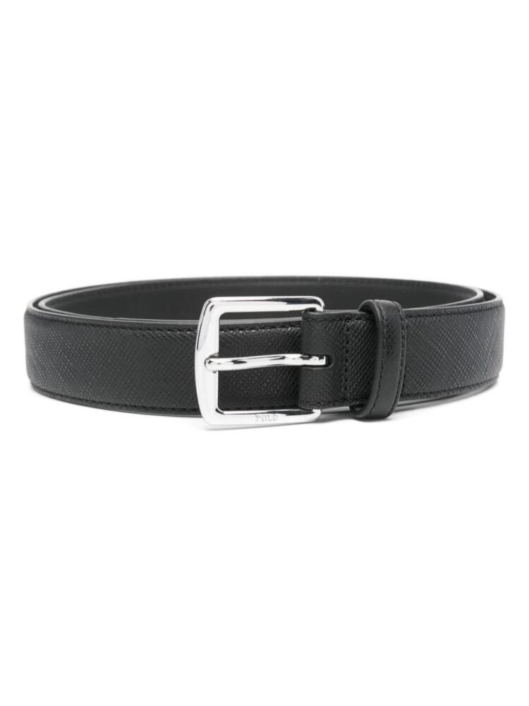 Polo Ralph Lauren Saffiano leather belt - Black Cover