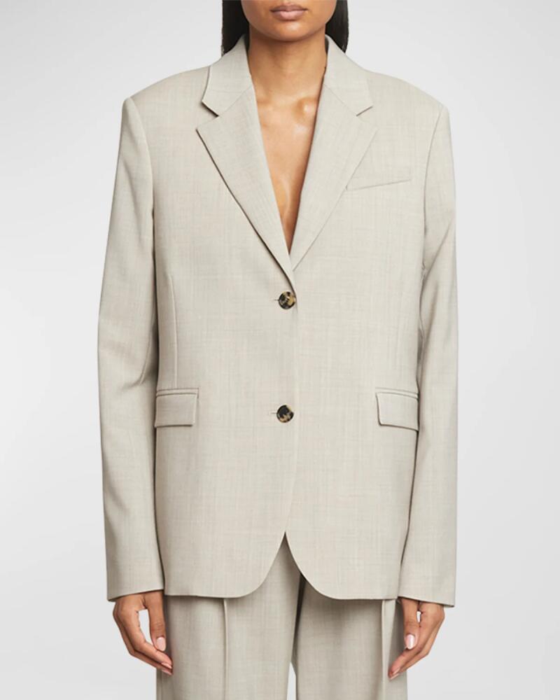 Loewe Split-Back Blazer Jacket with Tie Detail Cover