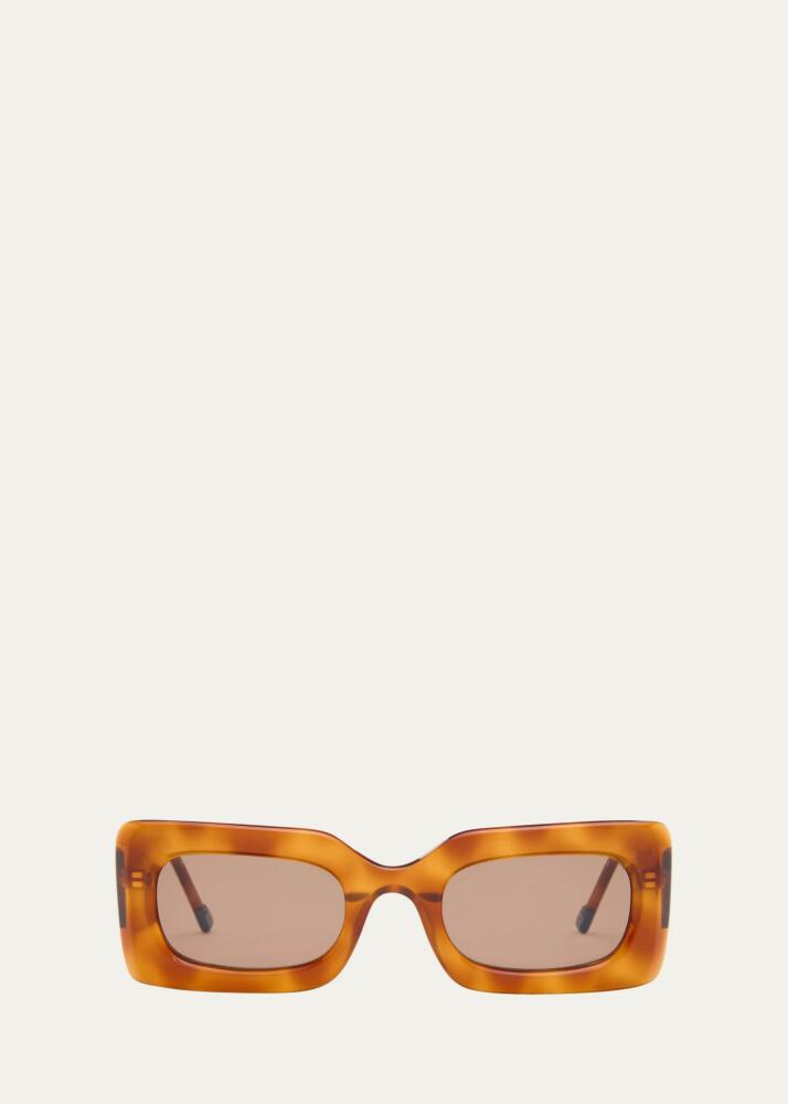 Le Specs DAMNEDEST Havana Acetate Rectangle Sunglasses Cover