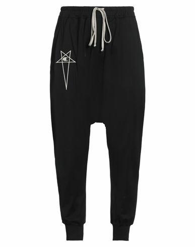 Rick Owens X Champion Man Pants Black Cotton Cover