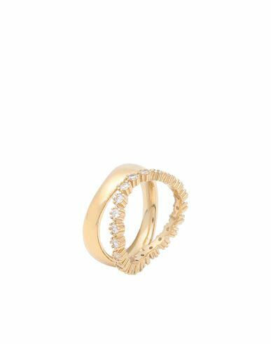 P D Paola Motion Gold Ring Woman Ring Gold 925/1000 Silver, 750/1000 gold plated, Cubic zirconia Cover