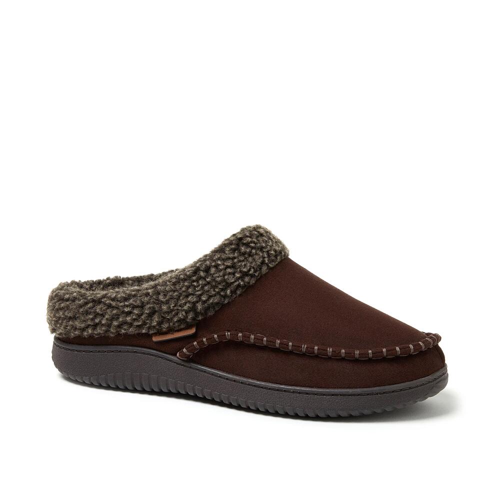 Dearfoams Marshall Berber Cuff Clog Slipper | Men's | Coffee Cover