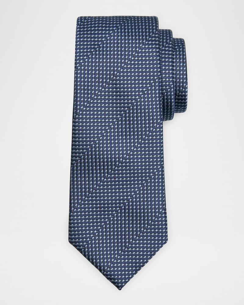 Giorgio Armani Men's Geometric Silk Tie Cover