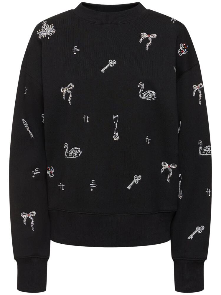 MSGM Embellished Crewneck Sweatshirt Cover