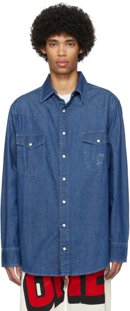 Sky High Farm Workwear Blue Perennial Denim Shirt Cover