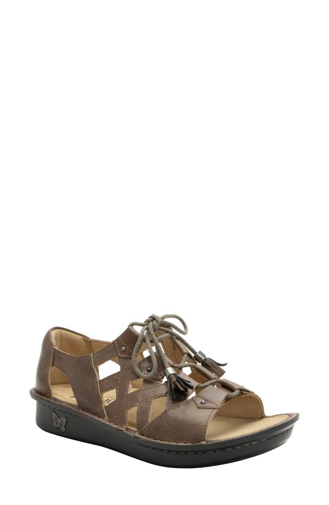 Alegria by PG Lite Valerie Wedge Sandal in Stones Throw Cover